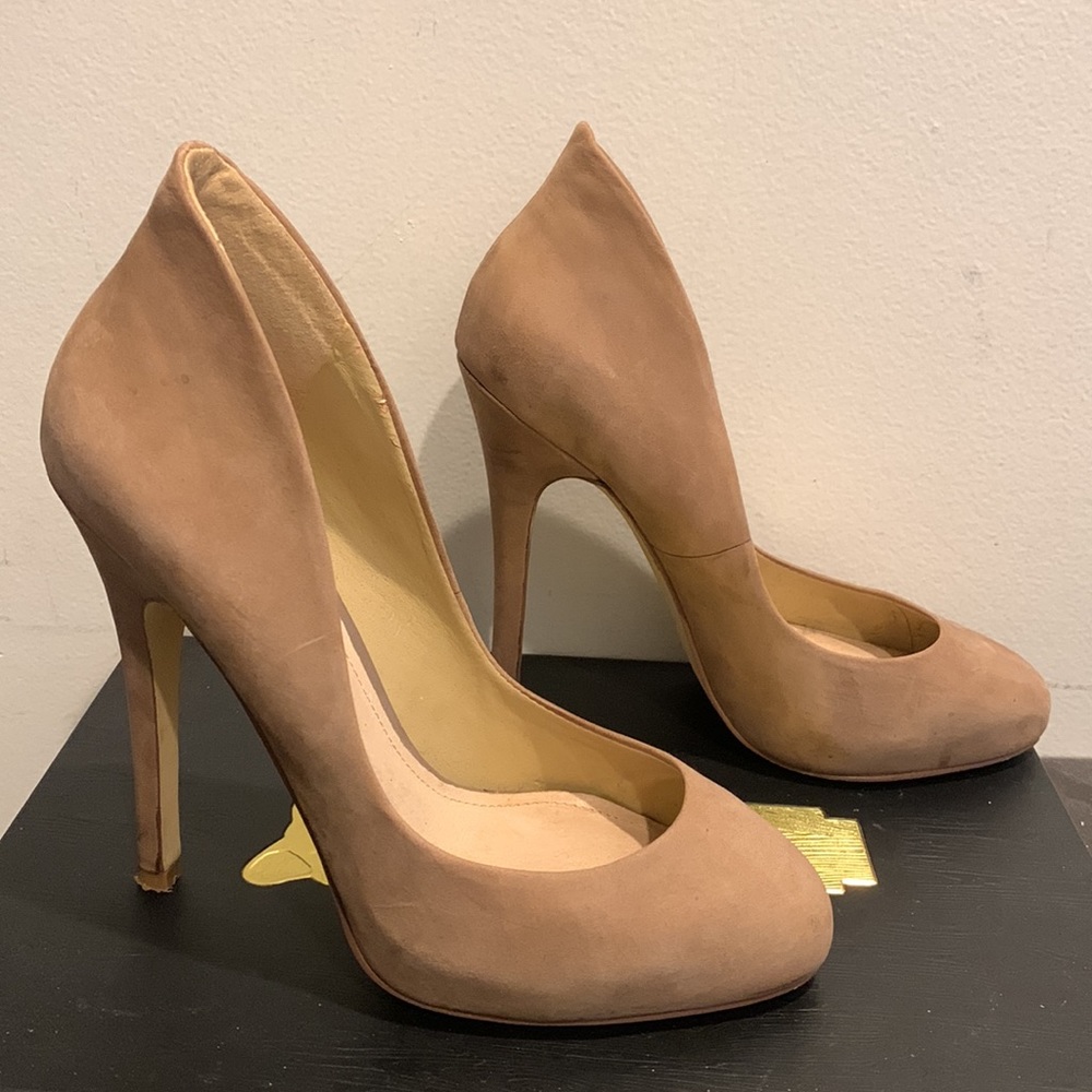 ALDO Beige Leather Pumps, Size 37